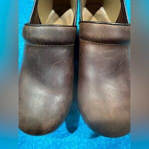 Dansko Brown Leather Mules